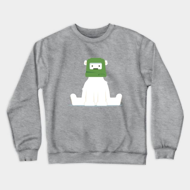 Polar Bear Bucket Head Crewneck Sweatshirt by zacrizy